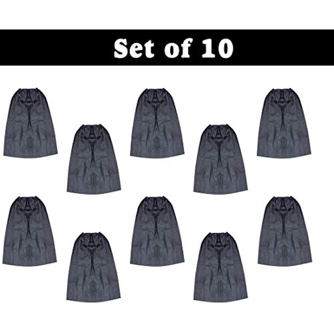 BAAL DISPOSABLE FACIAL GOWN FOR WAXING/SALON SPA AND MASSAGE BLACK SET OF 10PCS PACK OF 1 - Image 2